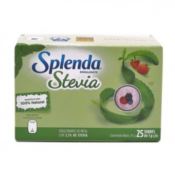 STEVIA 25 UNIDADES SPLENDA