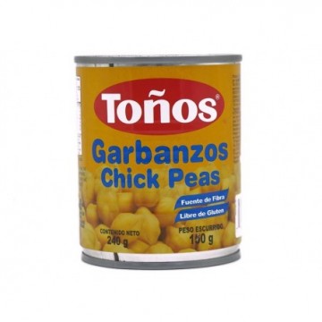 GARBANZOS 240G TOÑOS
