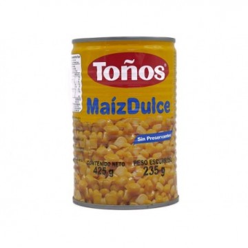 MAIZ DULCE 432G TOÑOS