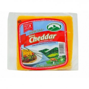 QUESO CHEDDAR 200G MONTEVERDE