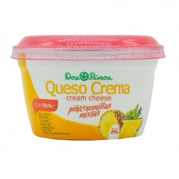 QUESO CREMA PIÑA Y SEMILLAS...