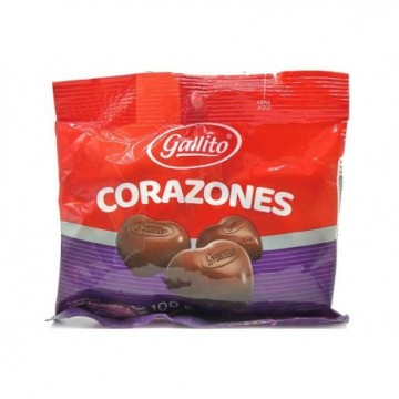 CHOCOLATE CORAZONES 100G...