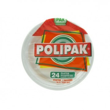 PLATO N6 24 UNIDADES POLIPAK
