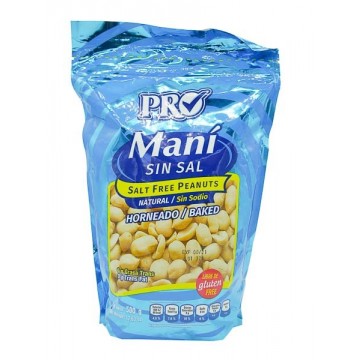 MANI NATURAL SIN SAL 500G PRO