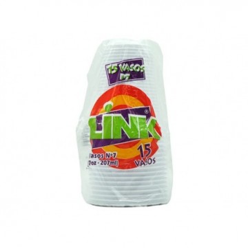 VASO N7 15 UNIDADES LINK
