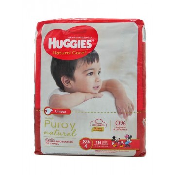 PAÑAL NATURAL CARE MAXI XG...