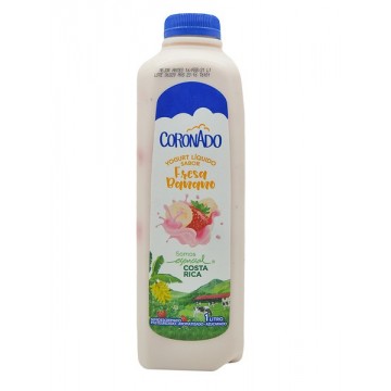 YOGURT FRESA Y BANANO 1L...