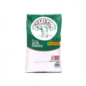 SAL REFINADA 500G ALTA PUREZA