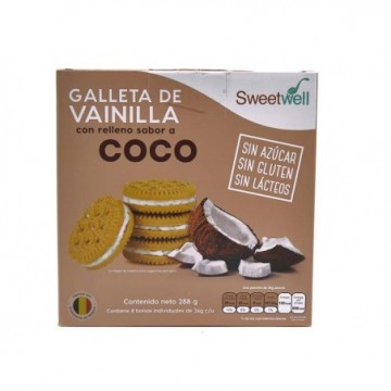 GALLETA RELLENA COCO 288G...