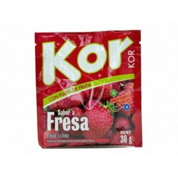 BEBIDA FRESA 35G KORKOR