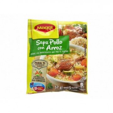 SOPA POLLO CON ARROZ 57G MAGGI
