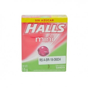 CONFITE MINI SANDIA 15G HALLS