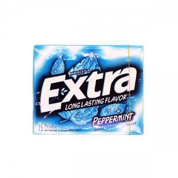 CHICLES EXTRA PEPPERMINT 15...