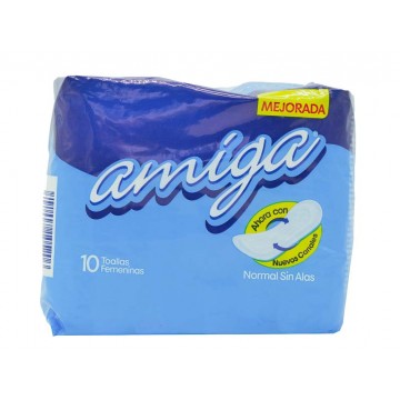 TOALLAS SANITARIAS AMIGA 10...