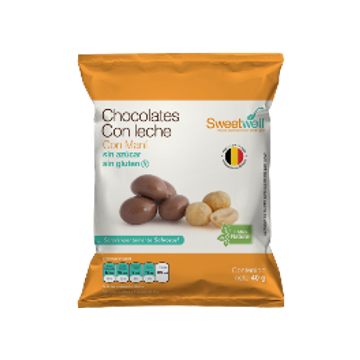 CHOCOLATE LECHE Y MANÍ 40G...