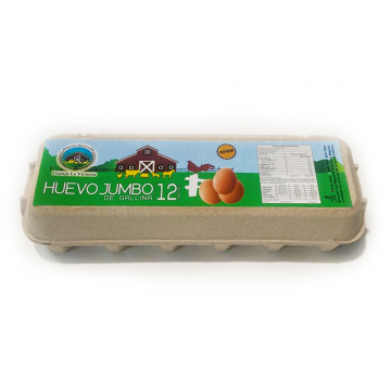 CARTÓN DE HUEVOS JUMBO 12...