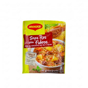 SOPA RES CON FIDEOS 60G MAGGI