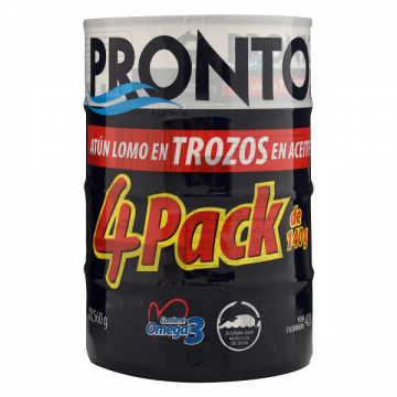 ATUN TROZOS 4PACK 140G PRONTO