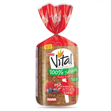PAN VITAL FRUTOS ROJOS 600G...
