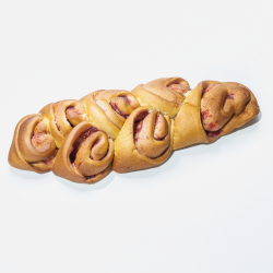 PAN TRENZA DULCE CON FRESA