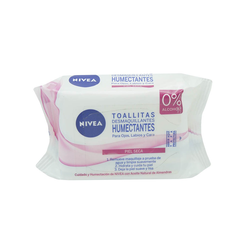 TOALLITAS DESMAQUILLANTES NIVEA PIEL SECA 25 UNIDADES